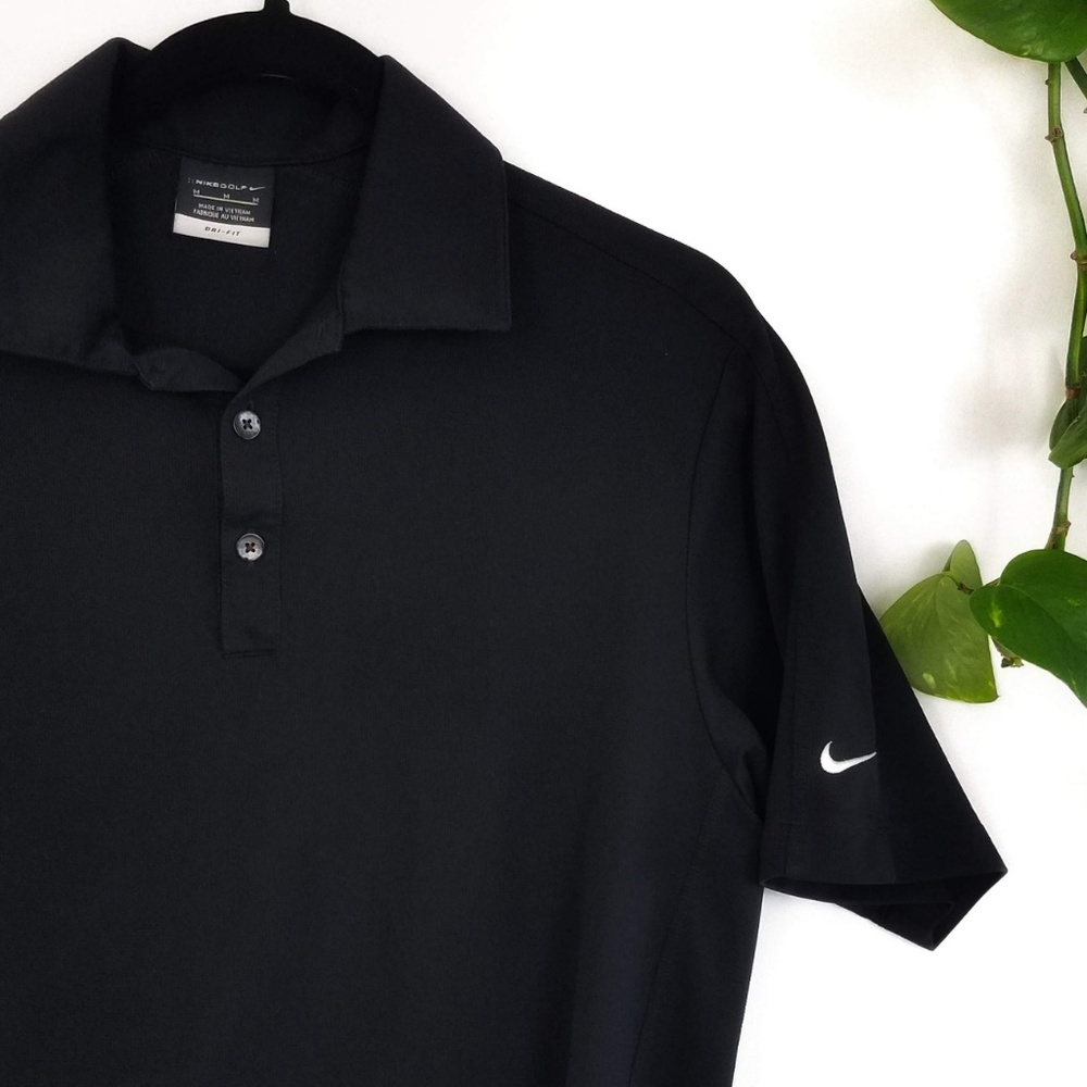 ~~SOLD~~ Nike Men's Black Golf Polo Dri-Fit - Picture 2 of 4